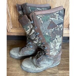 Rocky Snake Goretex Waterproof Boots Men’s 8.5 W Mossy Oak Breakup Hunting Camo